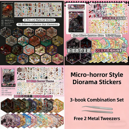Slightly Horrific Scene Sticker Album | 20 3D Scenes for Kids - Adults # 78