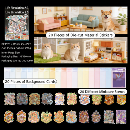 Slightly Horrific Scene Sticker Album | 20 3D Scenes for Kids - Adults # 78
