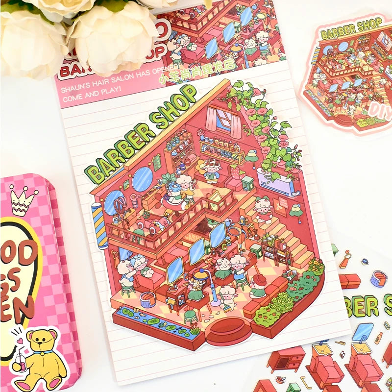 Senyou DIY 3D Scenes Stickers 8.0 Cos boss miniature scene #280
