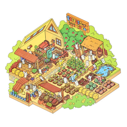 Senyou DIY 3D Scenes Stickers 10.0 Easter Series Miniature Scene #272