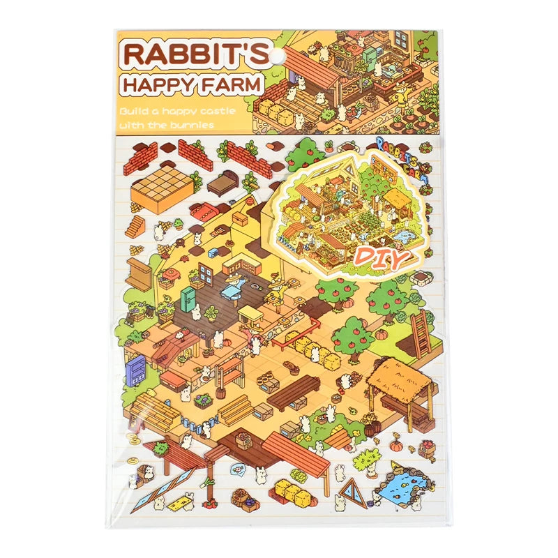 Senyou DIY 3D Scenes Stickers 10.0 Easter Series Miniature Scene #272