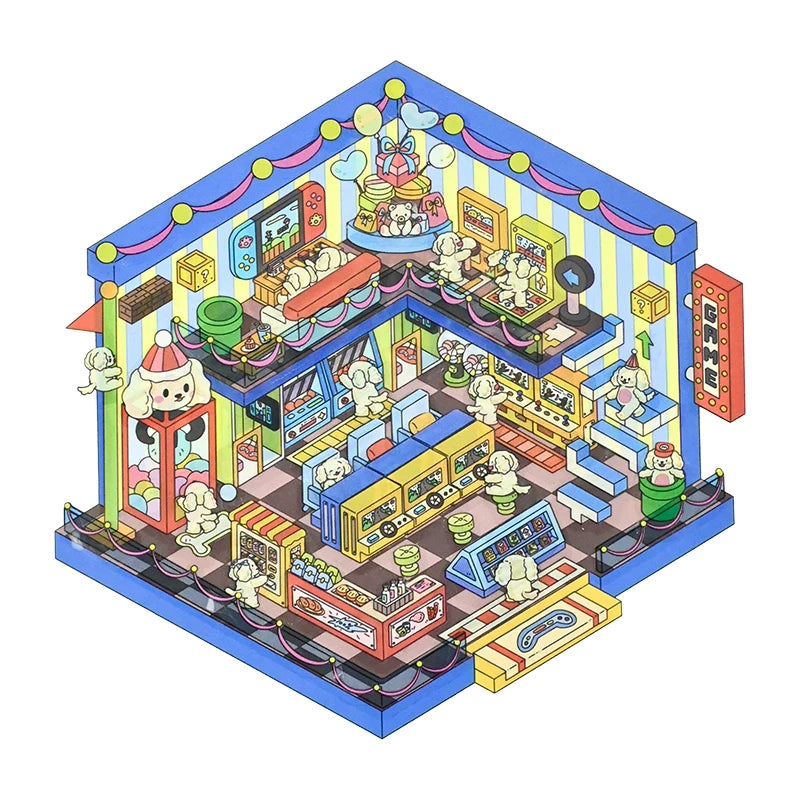 Senyou DIY 3D Scenes Stickers 8.0 Cos boss miniature scene #280