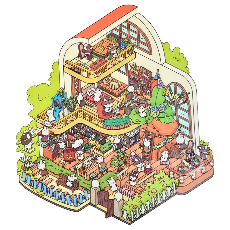 Senyou DIY 3D Scenes Stickers 10.0 Easter Series Miniature Scene #272