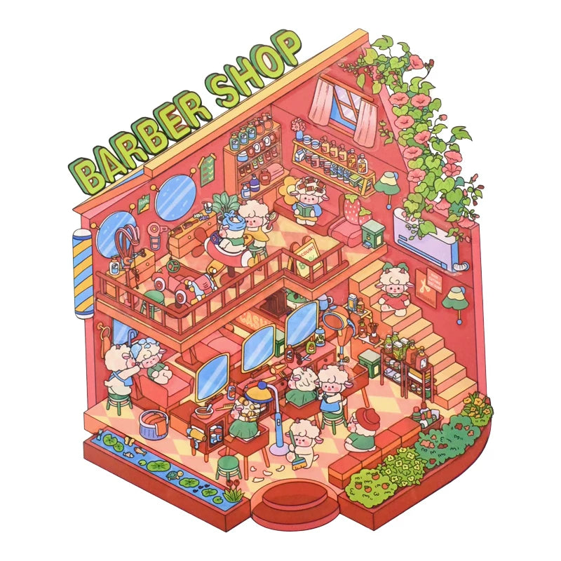 Senyou DIY 3D Scenes Stickers 8.0 Cos boss miniature scene #280