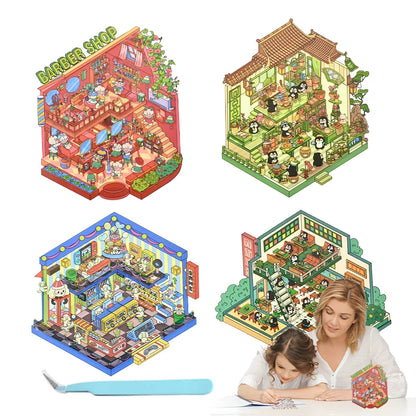 Senyou DIY 3D Scenes Stickers 8.0 Cos boss miniature scene #280