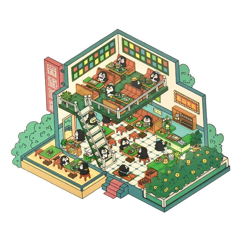 Senyou DIY 3D Scenes Stickers 8.0 Cos boss miniature scene #280
