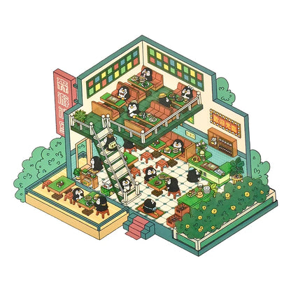 Senyou DIY 3D Scenes Stickers 8.0 Cos boss miniature scene #280