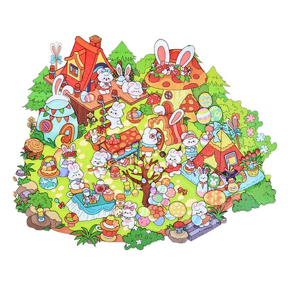 Senyou DIY 3D Scenes Stickers 10.0 Easter Series Miniature Scene #272