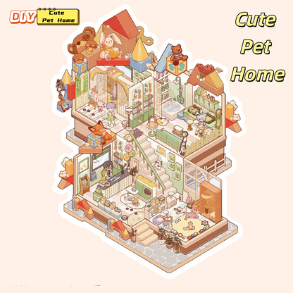 My Leisure Time 2.0 Diorama Sticker Puzzle (Large Version) - 3D Mini House, Cute DIY Supplies # 4
