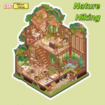 My Leisure Time 2.0 Diorama Sticker Puzzle (Large Version) - 3D Mini House, Cute DIY Supplies # 4
