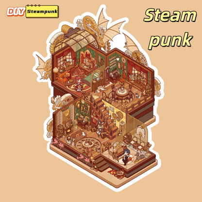 My Leisure Time 2.0 Diorama Sticker Puzzle (Large Version) - 3D Mini House, Cute DIY Supplies # 4