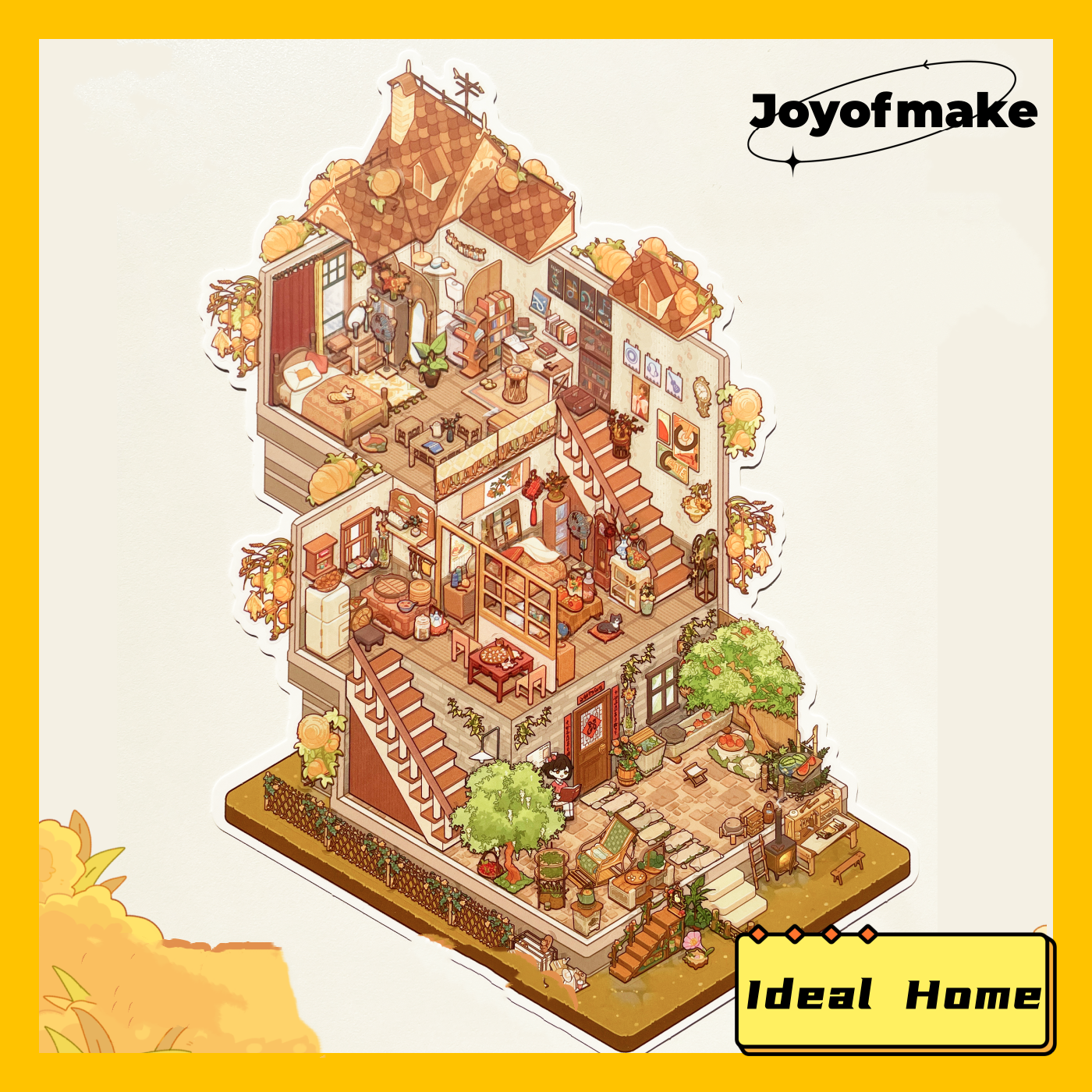 My Leisure Time 5.0 Scene Sticker Puzzle (Large Version) - 3D Mini House, Cute DIY Supplies # 6