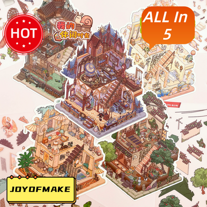 My Leisure Time 5.0 Scene Sticker Puzzle (Large Version) - 3D Mini House, Cute DIY Supplies # 6