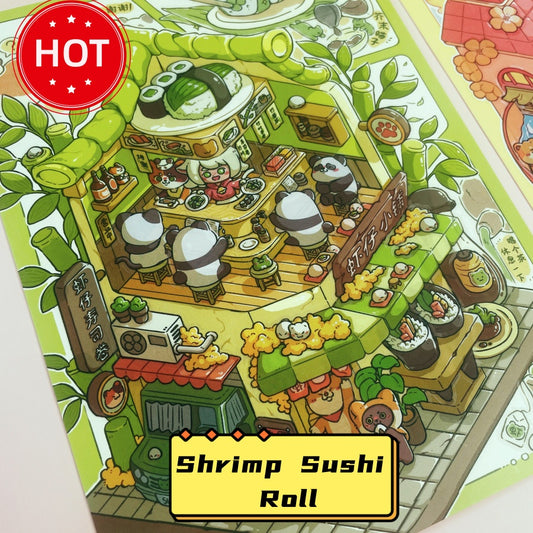 Meow Shop Scene Sticker Puzzle - 3D Mini House, Cute DIY Journal & Scrapbook Supplies for Kids # 8