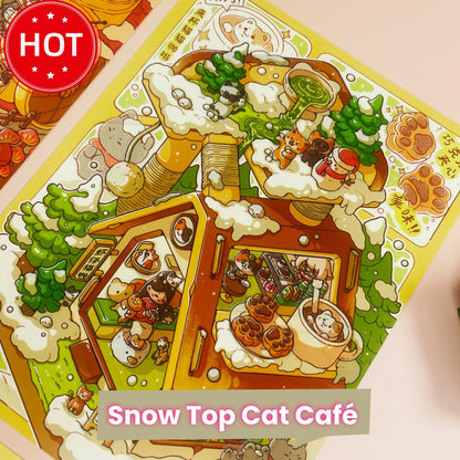 Meow Shop Scene Sticker Puzzle - 3D Mini House, Cute DIY Journal & Scrapbook Supplies for Kids # 8