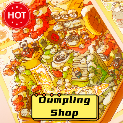 Meow Shop Scene Sticker Puzzle - 3D Mini House, Cute DIY Journal & Scrapbook Supplies for Kids # 8