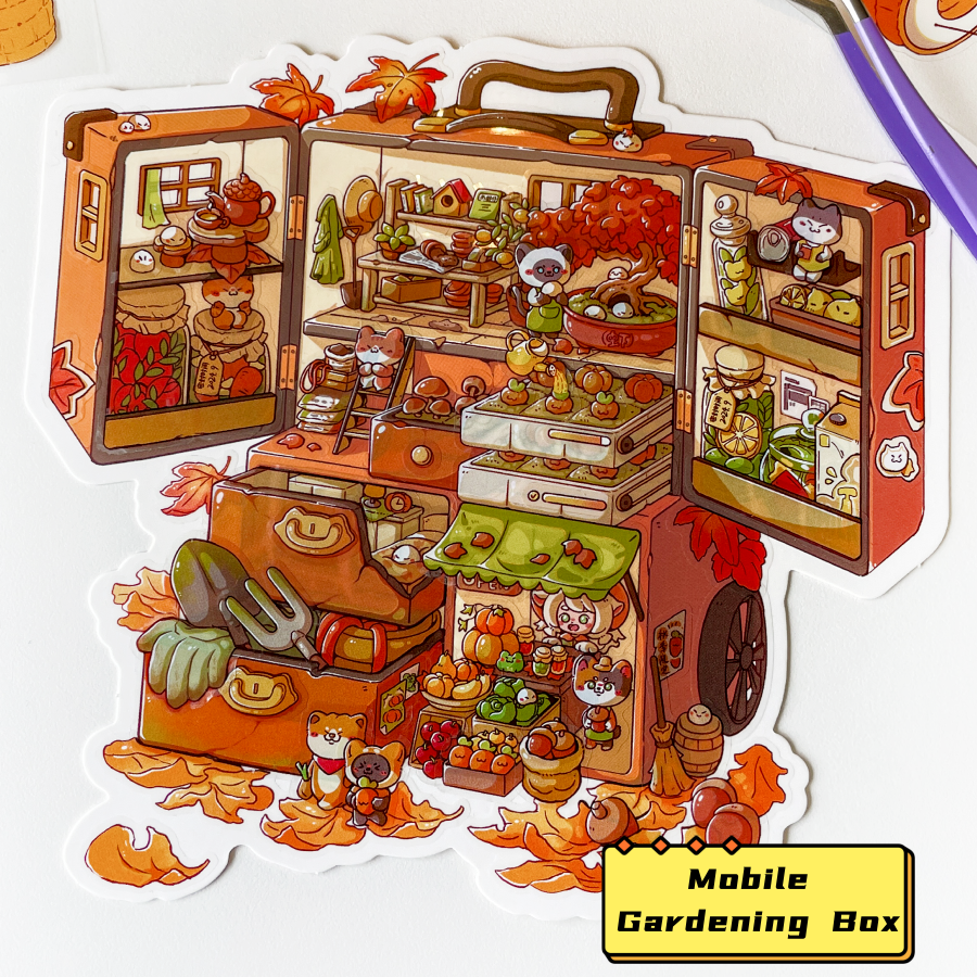 Meow 2.0 Box of Time Scene Sticker Puzzle - 3D Mini House, Cute DIY Journal & Scrapbook Supplies # 10