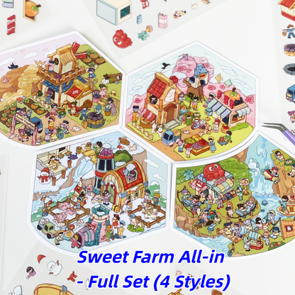 Scene Sticker Collection - 3D Mini House, DIY Journal & Scrapbook Supplies, Stress Relief Toy # 27