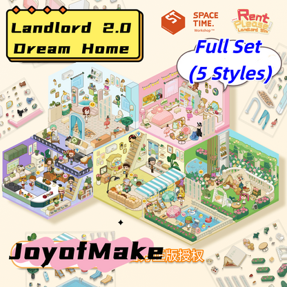 Scene Sticker Collection - 3D Mini House, DIY Journal & Scrapbook Supplies, Stress Relief Toy # 27