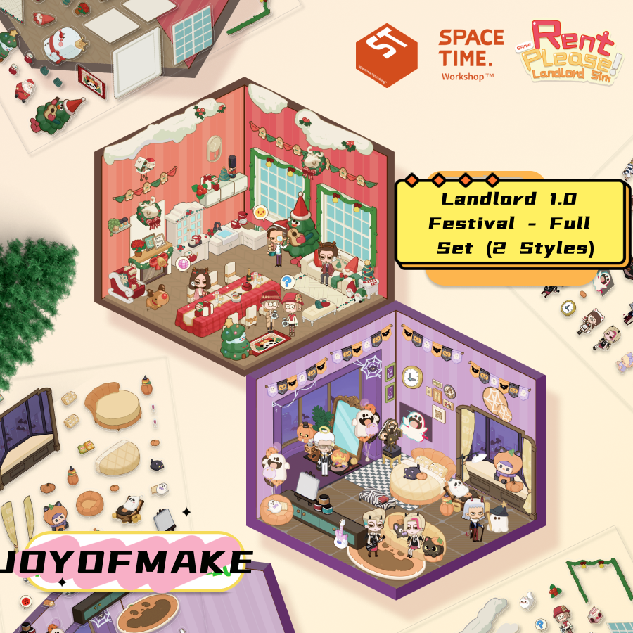 Scene Sticker Collection - 3D Mini House, DIY Journal & Scrapbook Supplies, Stress Relief Toy # 27