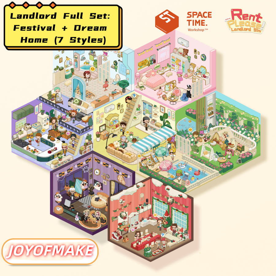 Scene Sticker Collection - 3D Mini House, DIY Journal & Scrapbook Supplies, Stress Relief Toy # 27
