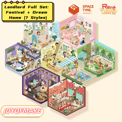 Scene Sticker Collection - 3D Mini House, DIY Journal & Scrapbook Supplies, Stress Relief Toy # 27