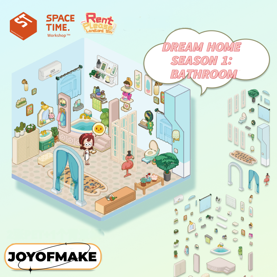 Landlord Simulator Scene Sticker - 3D Mini House, Cute DIY Journal & Scrapbook Supplies, Stress Relief Toy #36