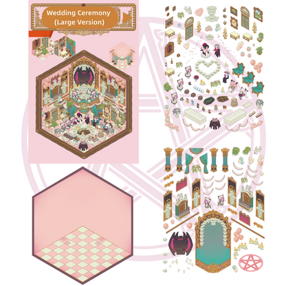 The Wolf Family Scene Sticker Puzzle - 3D Mini House, Cute DIY Journal & Scrapbook Supplies # 37
