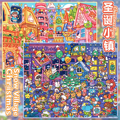 Junbei DIY 3D Scene Stickers 13.0 Christmas Season Series – Miniature Scenes #336