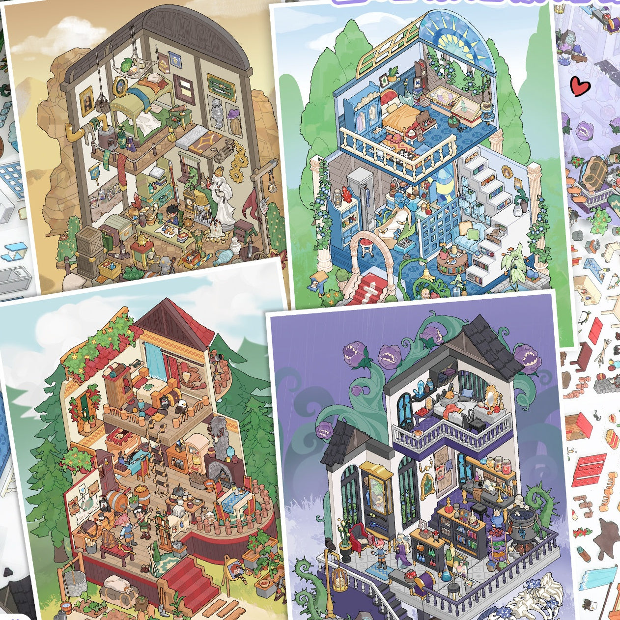 YiLan DIY 3D Scene Stickers 121.0 High Difficulty Miniature Scene Stickers #311