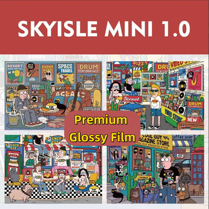 SKYISLE mini1.0 DIY 3D Scene Stickers, modern youth American comic, decompression sticker to decorate miniature scene#104