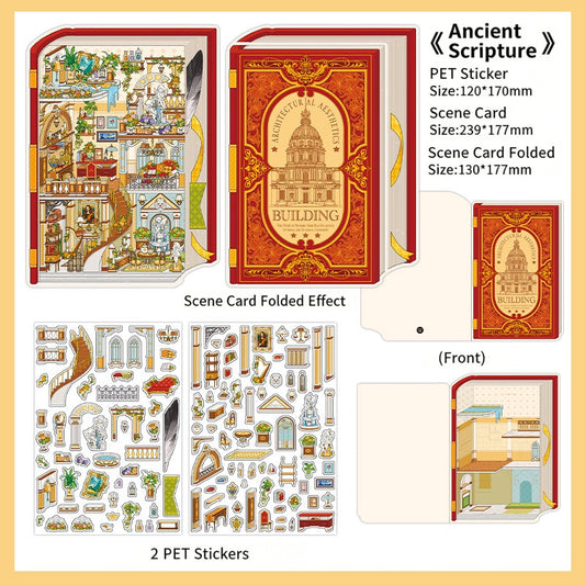 Infeelme's 19th play of landscape stickers in open today, My Cabin Scene Miniature Landscaping Sticker Large#153