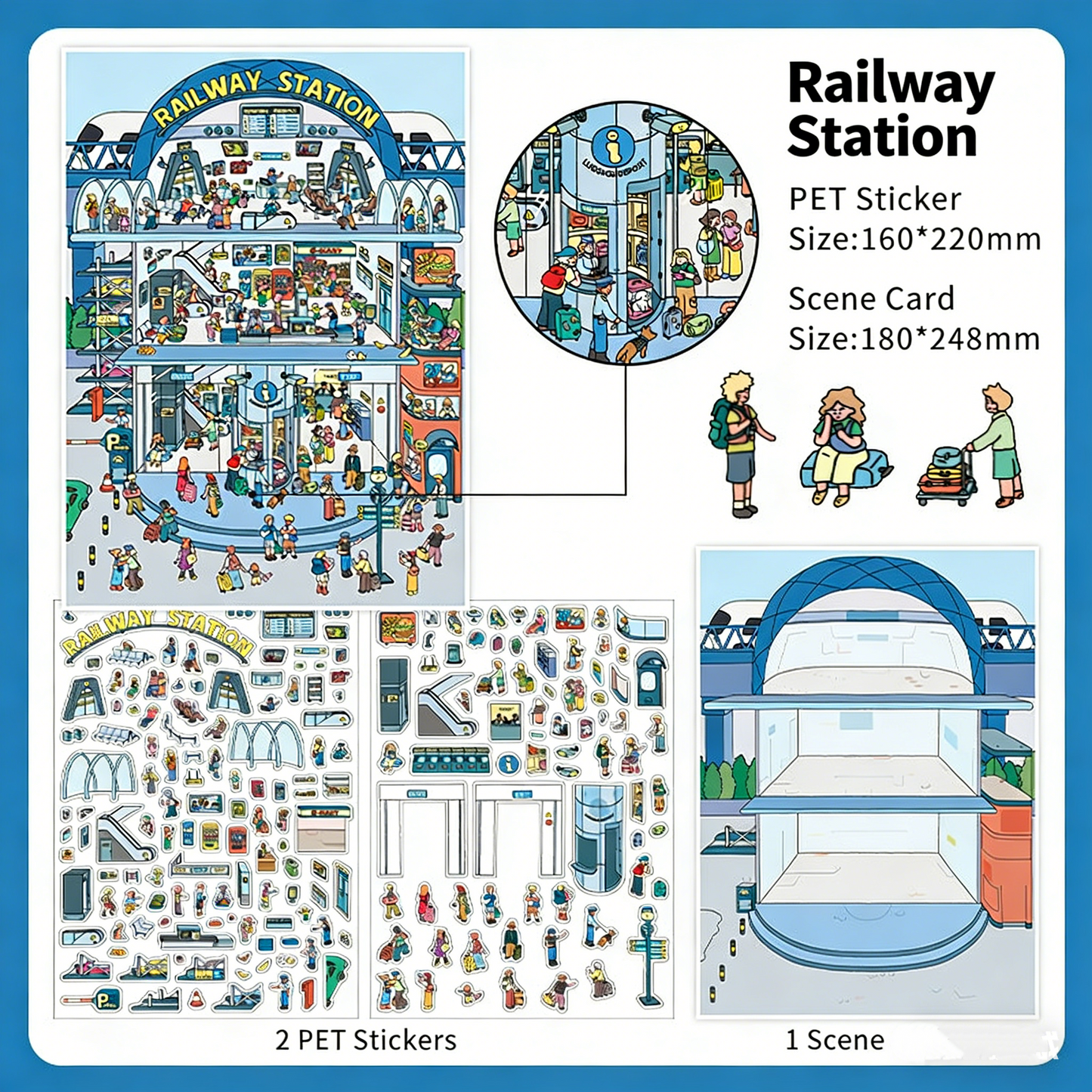 Infeelme's 30th play of DIY 3D Scene Stickers in open today, my cabin scene. Miniature landscaping sticker large.#122
