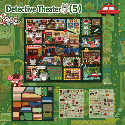 Senyou DIY 3D Scenes Stickers Large Version 33.0 detective third round #268