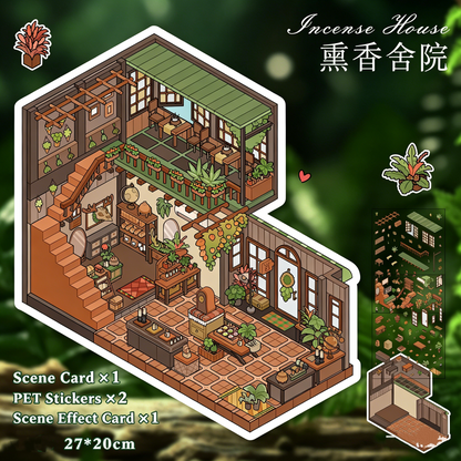 YiLan DIY 3D Scene Stickers 52.0 Large Miniature Scene #247