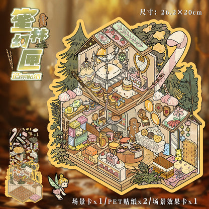 YiLan DIY 3D Scene Stickers 68.0 Large Time Store Miniature Scene #249