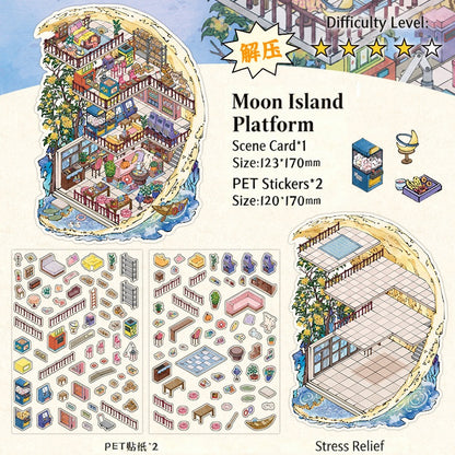 Infeelme's 8th play of DIY 3D Scene Stickers in open today, My Cabin Landscaping Sticker Cute DIY Handmade Miniature Scene Sticker#158