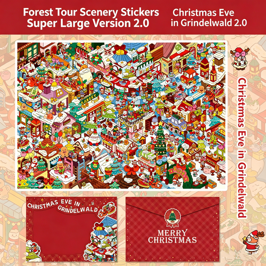 Senyou DIY 3D Scenes Stickers Extra Large Version 2.0 Christmas Series 700+ Element Scene Stickers #305