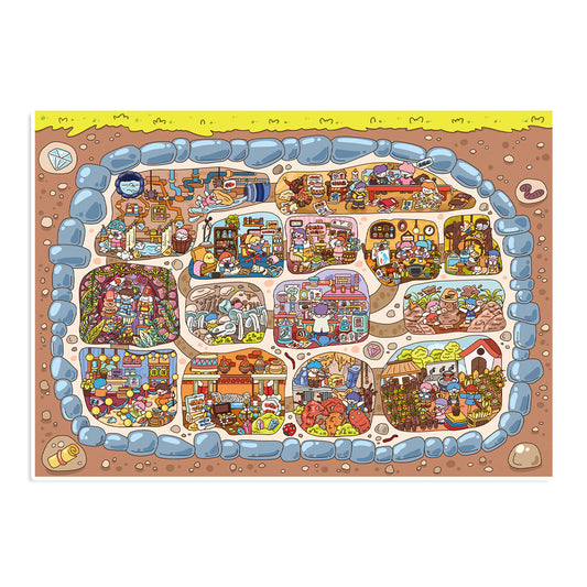 Senyou DIY 3D Scenes Stickers Large version 29.0 Royal Apartment B #285