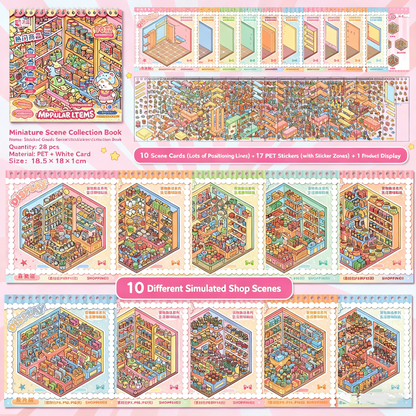 YiLan DIY 3D Scene Stickers 3.0 New Supermarket Merchandise Stacking Scene Sticker Collection #250
