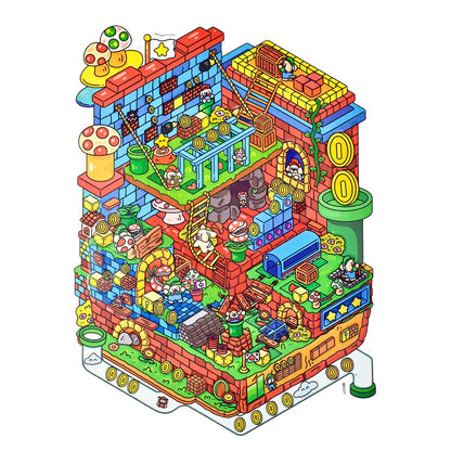 Senyou DIY 3D Scenes Stickers Large version 9.0 game series #296