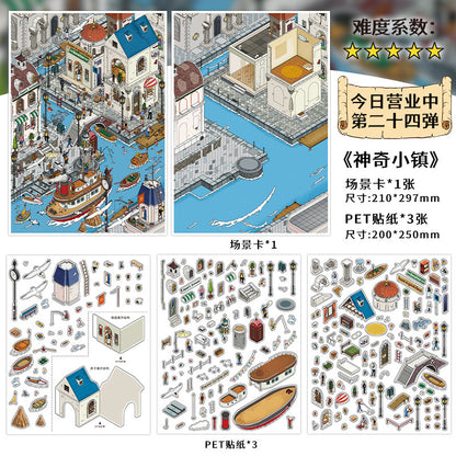 infeelme Magic Town | Large Advanced City Scene Adult Stress Relief Collage # 80