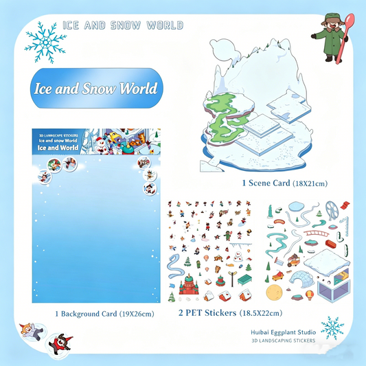 White eggplant [Ice and Snow World] original landscaping sticker #193