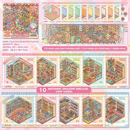 YiLan DIY 3D Scene Stickers 2.0 Start Stocking Series Miniature Scene Collection Book #327