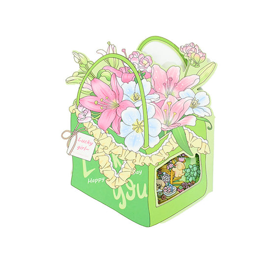 Senyou DIY 3D Scenes Stickers 7.0 Folding Greeting Card Miniature Scene #271