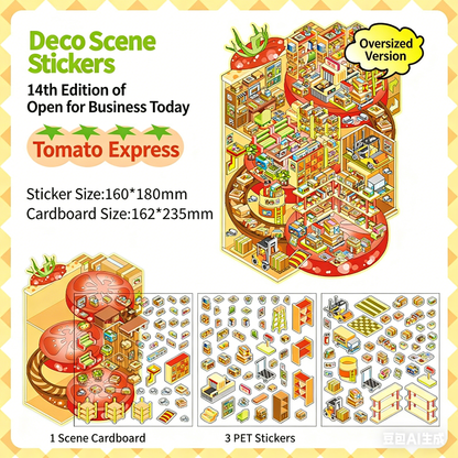 Infeelme's 14th play of DIY 3D Scene Stickers in open today,  Miniature Scene Stereoscopic Cabin Large#145