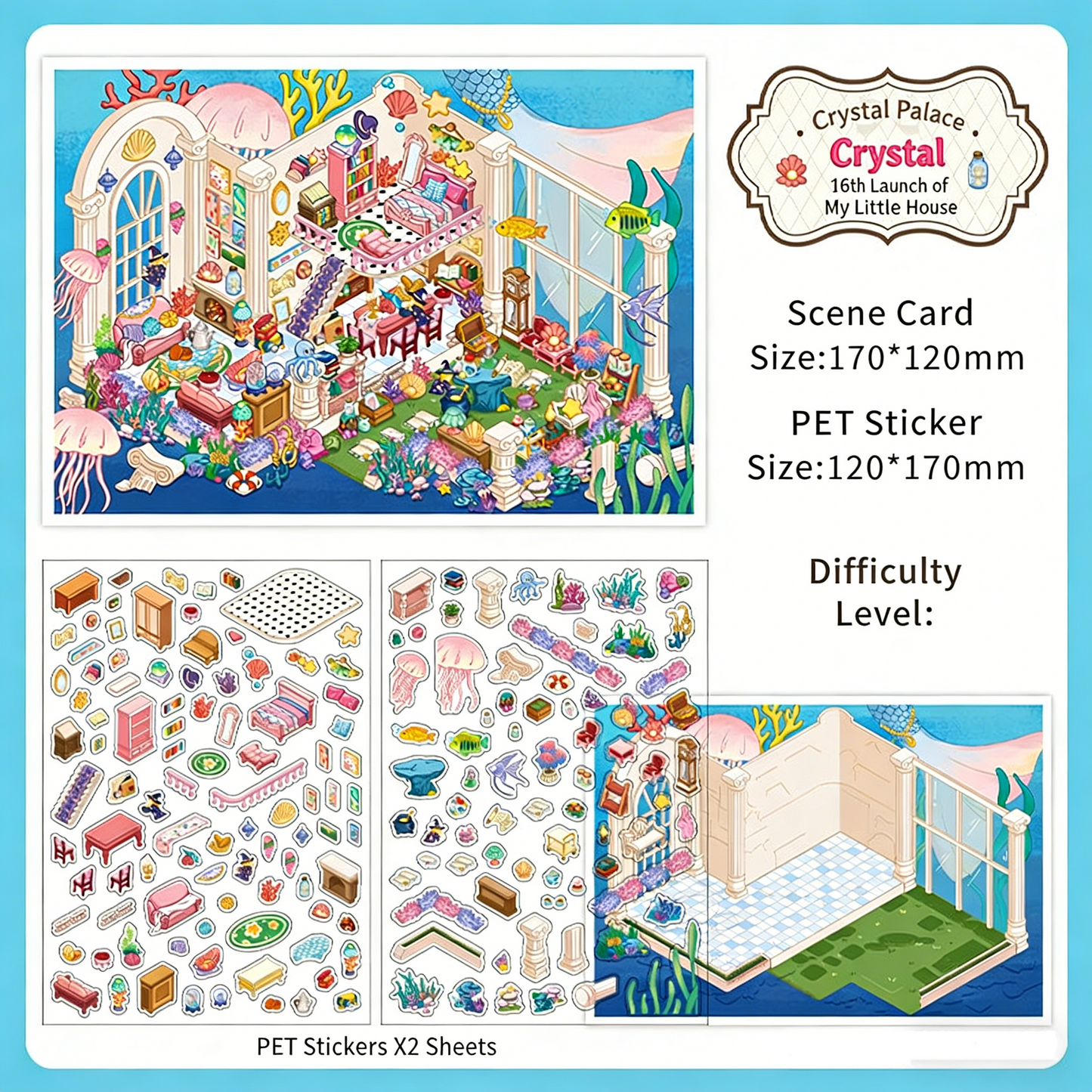 Infeelme's 16th play of DIY 3D Scene Stickers  in open today, My Cabin Landscape Stickers Cute DIY Handmade Miniature Scene Stickers#118