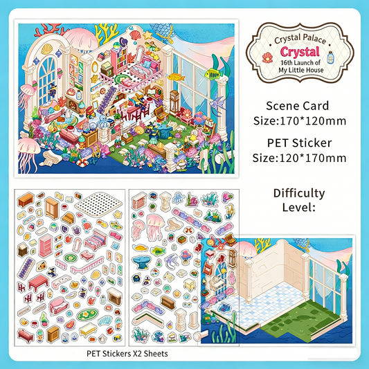 Infeelme's 16th play of DIY 3D Scene Stickers  in open today, My Cabin Landscape Stickers Cute DIY Handmade Miniature Scene Stickers#118