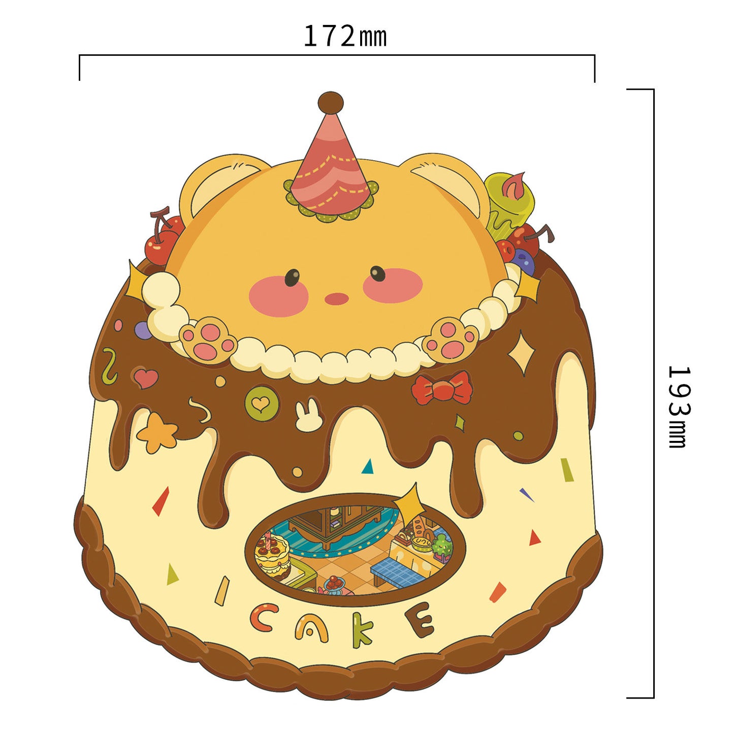 Senyou DIY 3D Scenes Stickers Large version 23.0 clamshell series #274