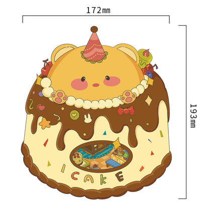 Senyou DIY 3D Scenes Stickers Large version 23.0 clamshell series #274
